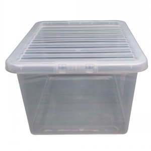 Wham Crystal Plastic Storage Box & Lid Size 12 (37 Litre)